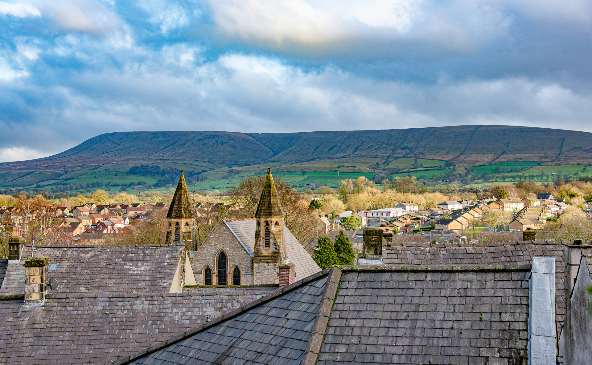 Pendle Hill from Clitheroe