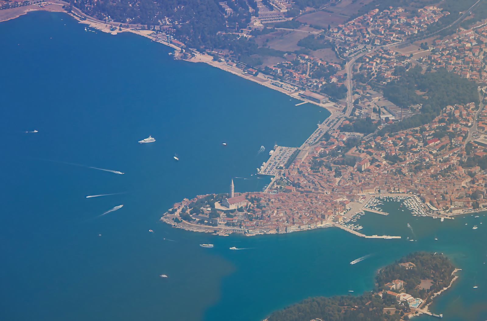 Looking Down on Rovinj by Tim Benham Looking Down on Rovinj