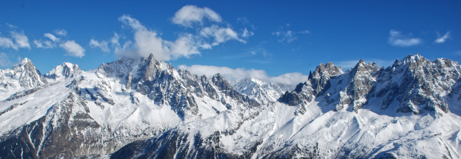 Mt Blanc Massif Panorama by Ian Rae Mt Blanc Massif Panorama