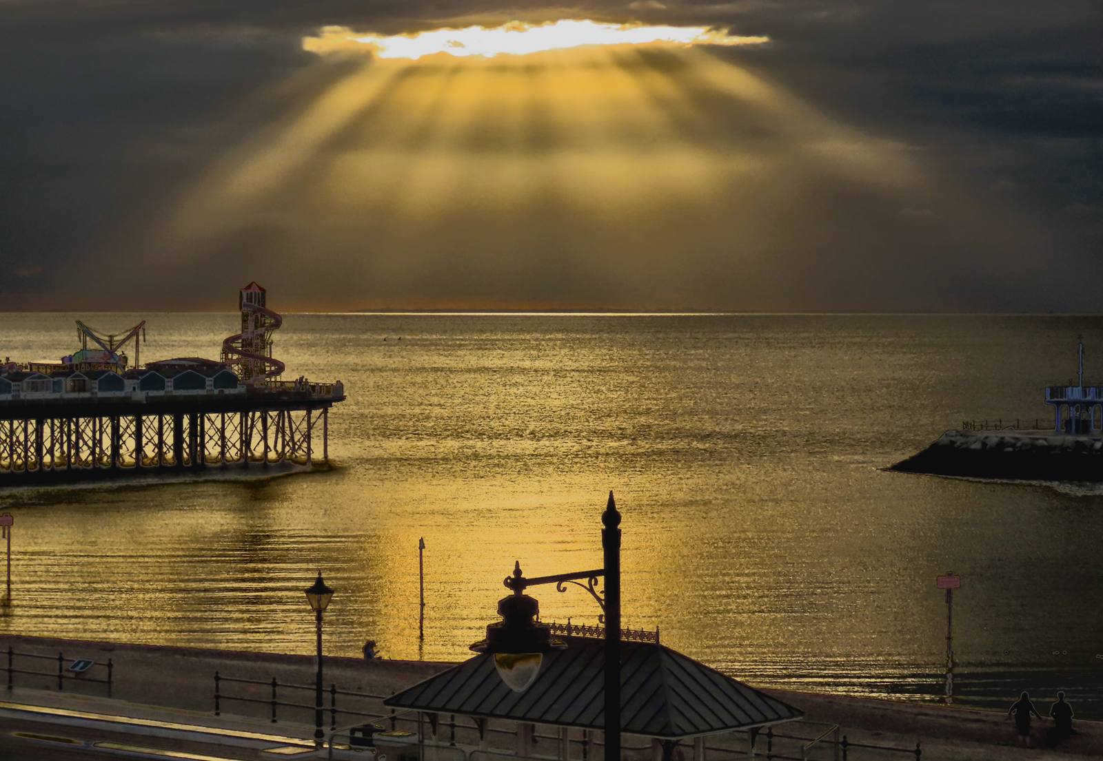 Pier at sunset