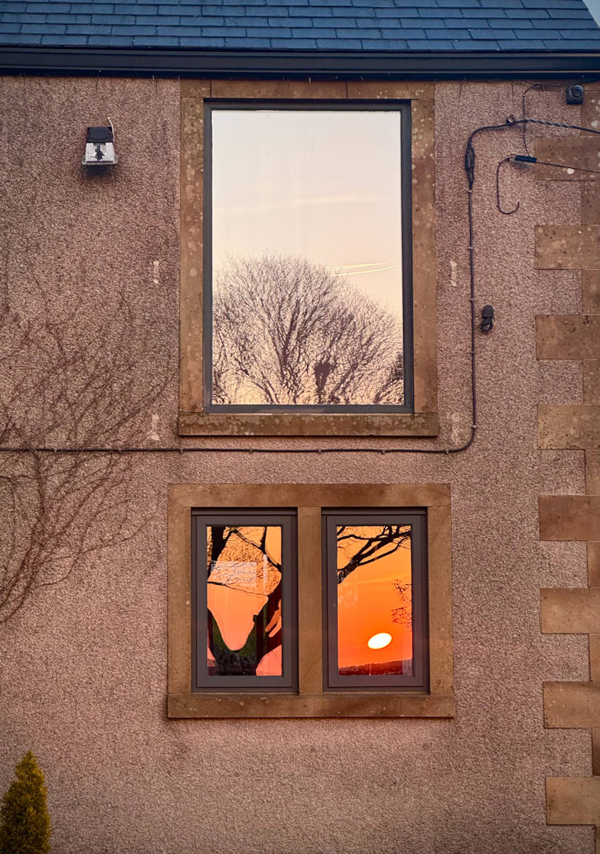 Reflected Sunset by David Wood Reflected Sunset