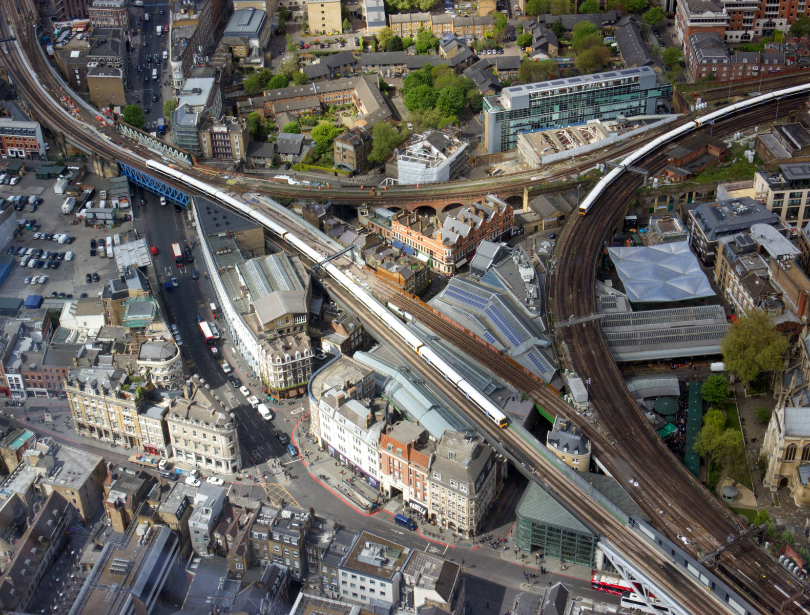 Borough Market from the Shard by Mike Kass Borough Market from the Shard