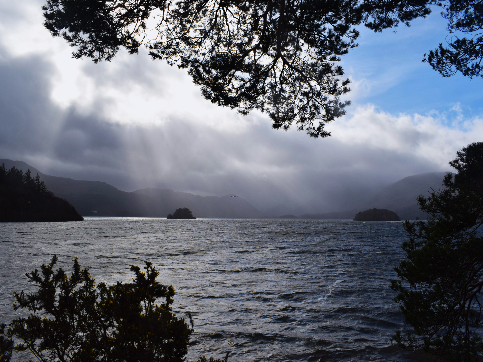 Rays over Derwent Water by Mike Hortop Rays over Derwent Water