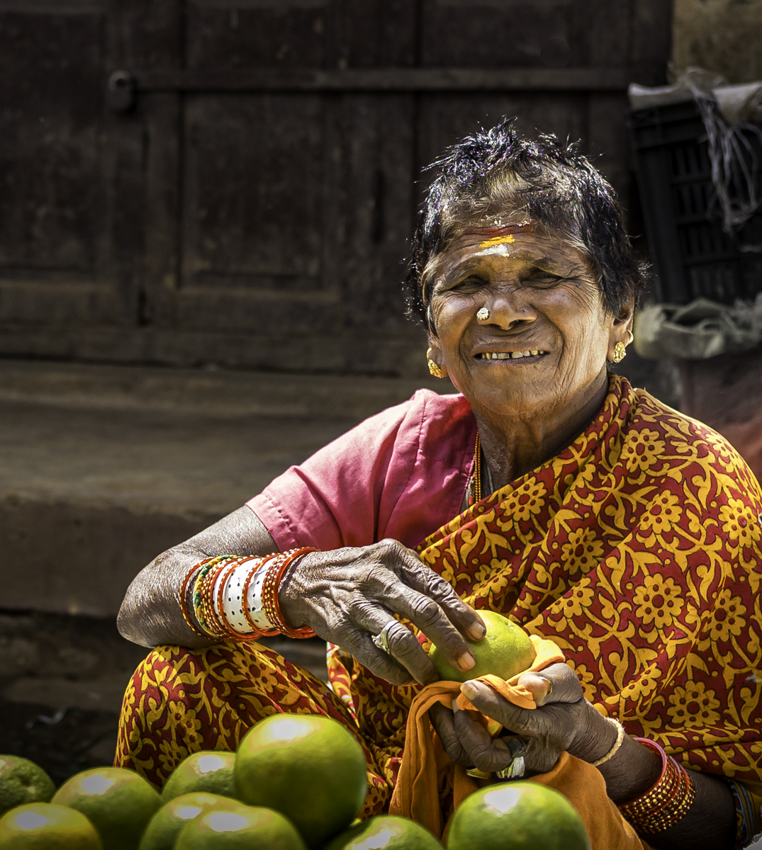 Bangalore Orange Seller by Mick West Bangalore Orange Seller