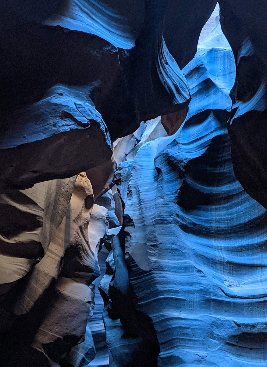 Blue Flame - Upper Antelope Canyon by Kerrin Malone Blue Flame - Upper Antelope Canyon
