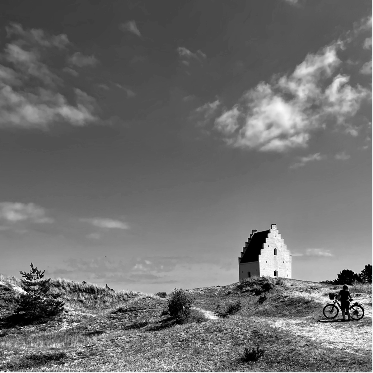 Cycling to the Buried Church, by Carol Barchou Cycling to the Buried Church,