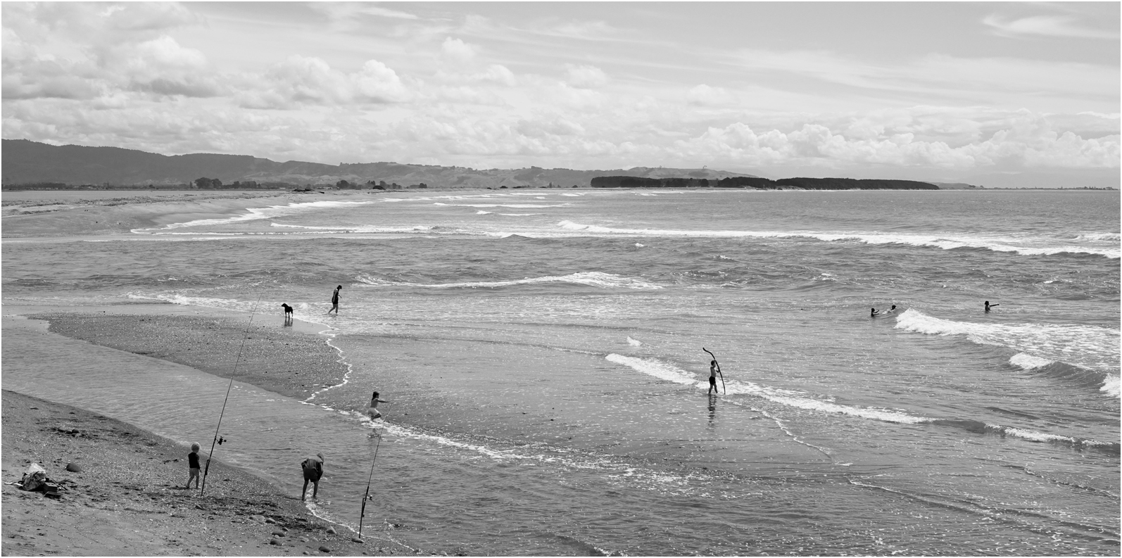 Fun at Maketu Beach, NZ by Carol Barchou Fun at Maketu Beach, NZ