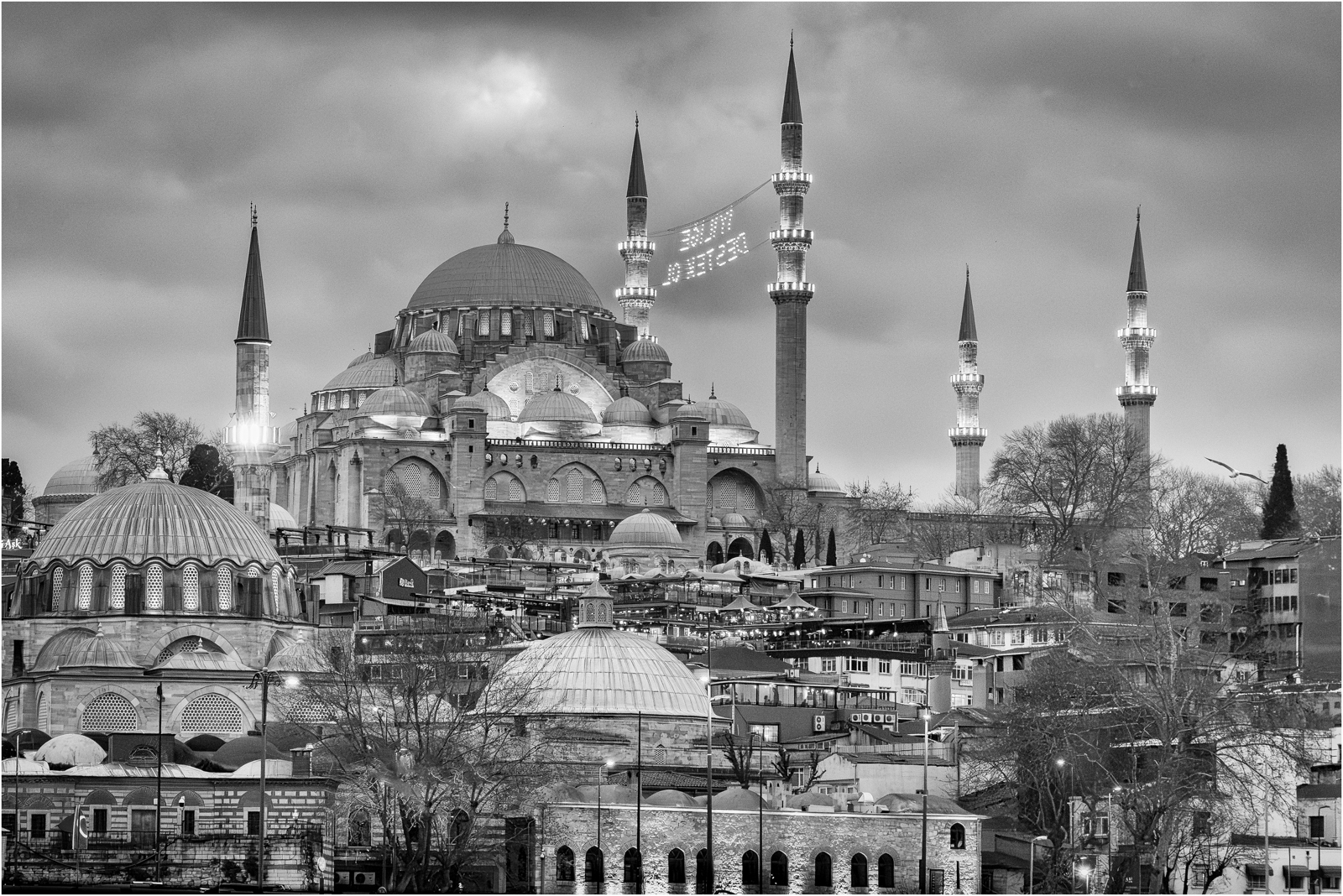 Suleymaniye Mosque At Dusk by Roger Matthews Suleymaniye Mosque At Dusk