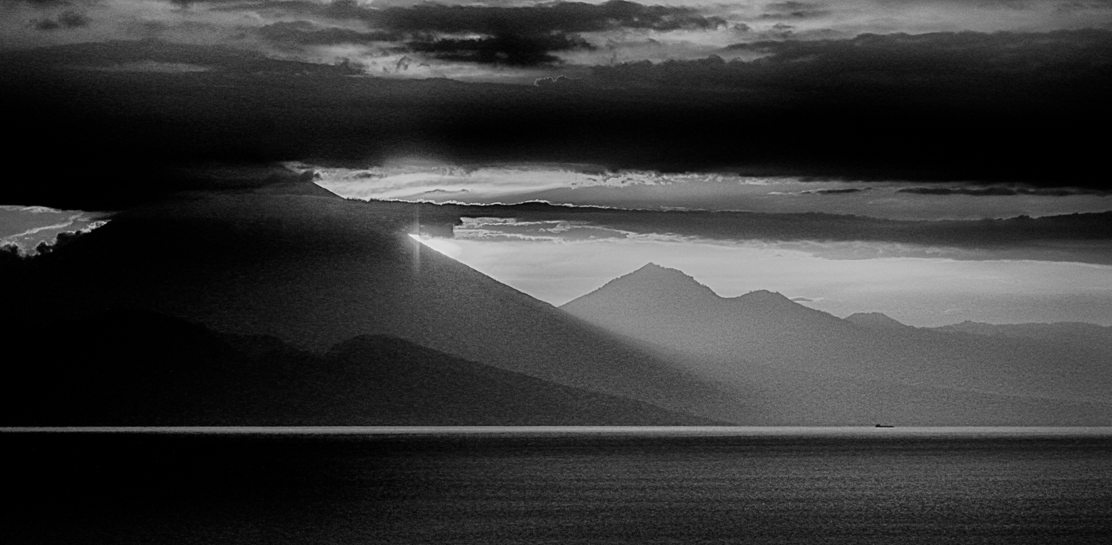 Bali Volcano sunset by Kerrin Malone Second Bali Volcano sunset