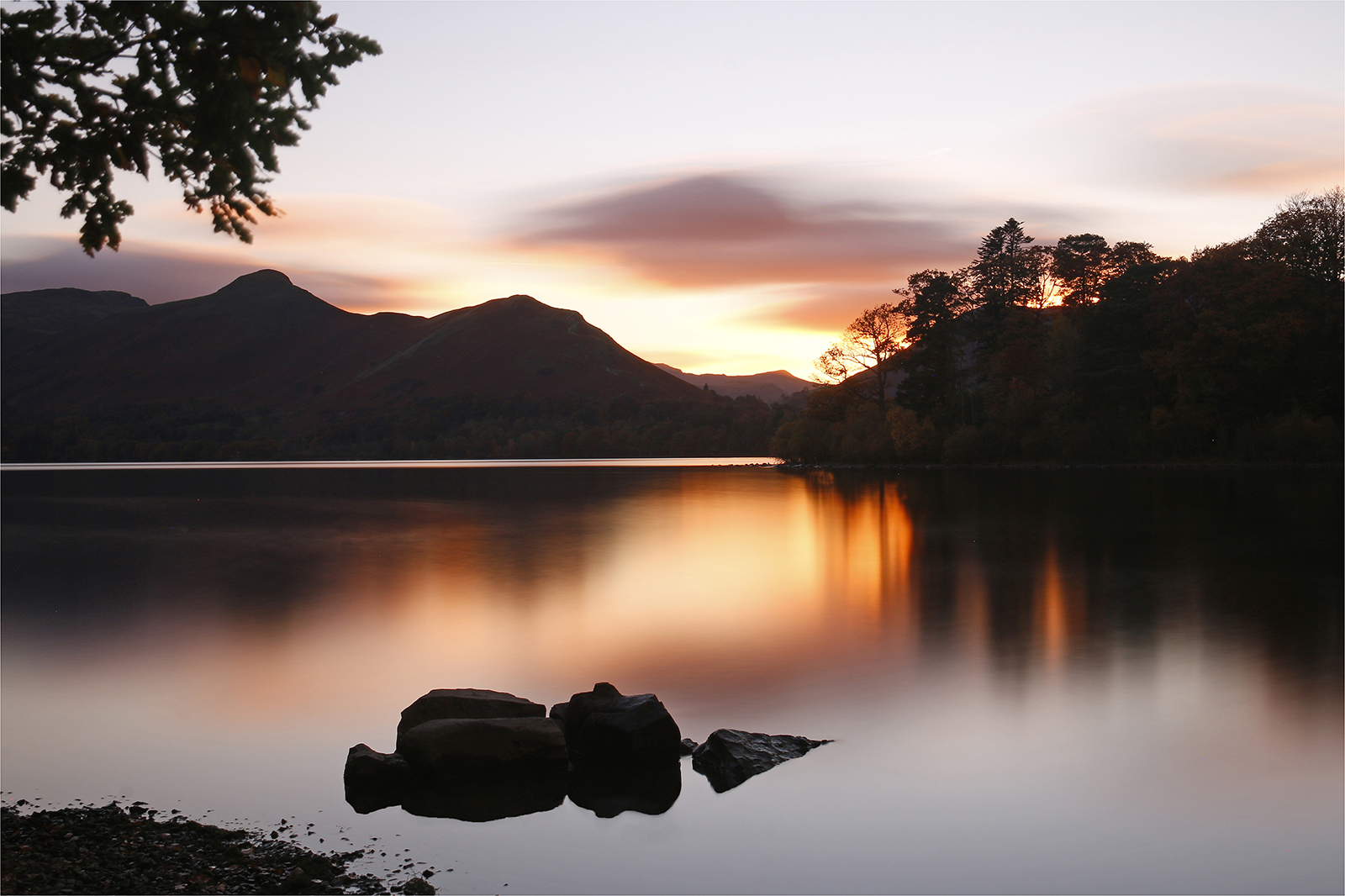 SUNSET DERWENT WATER by Neil Clarke SUNSET DERWENT WATER