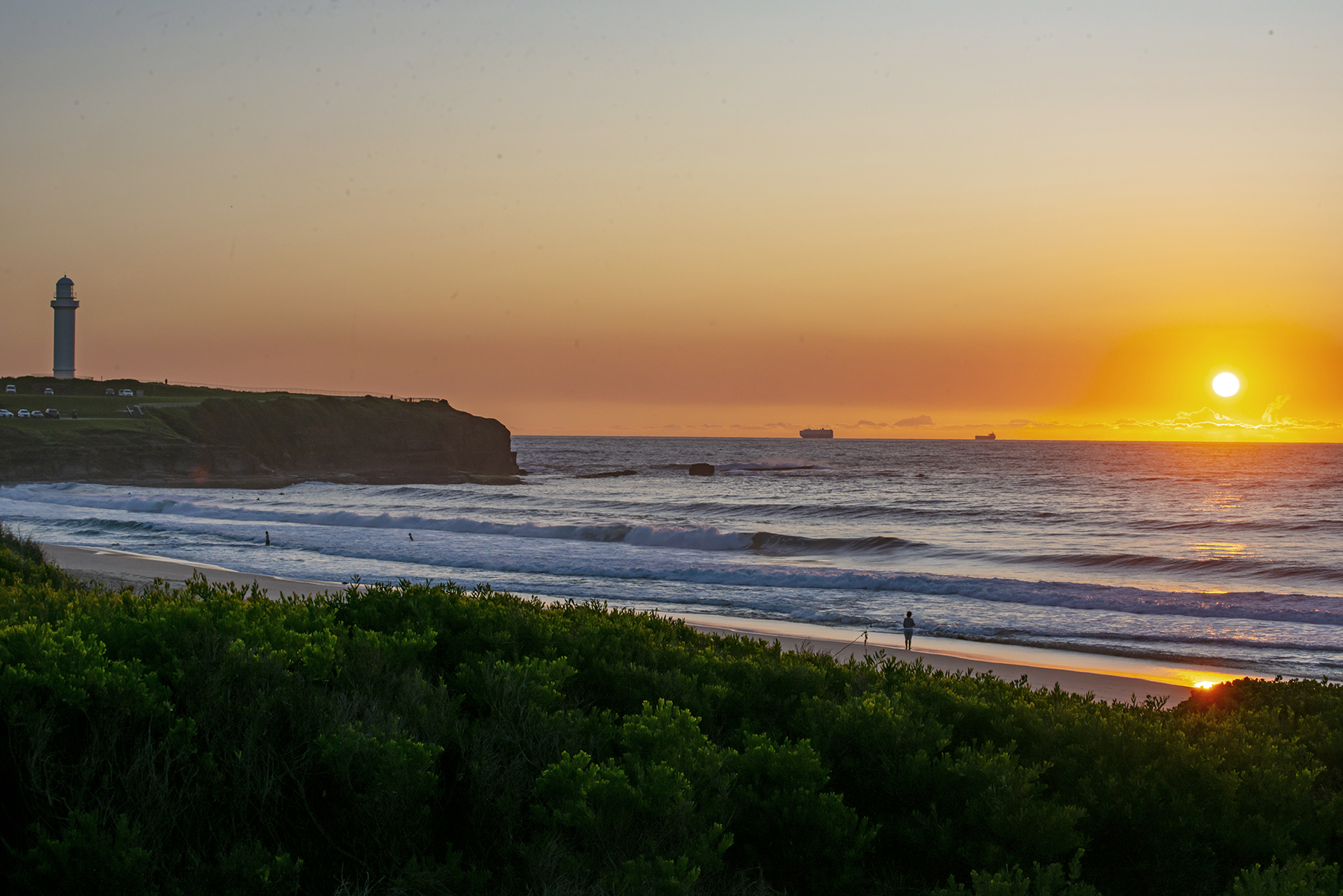 Sunrise by the beach