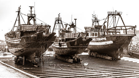 Essaouira trawlers