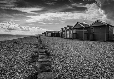 Calshot beach huts