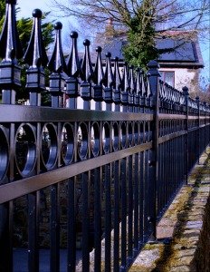 The dark side of the fence.