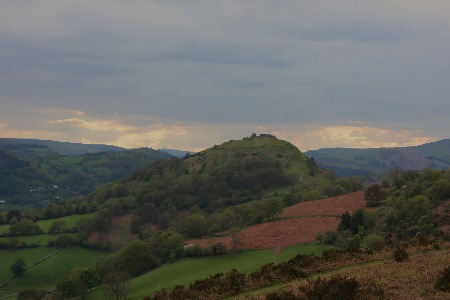 Castell Dinas Bran - poor lighting