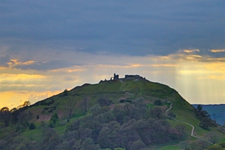 Dinas Bran in Changing Light