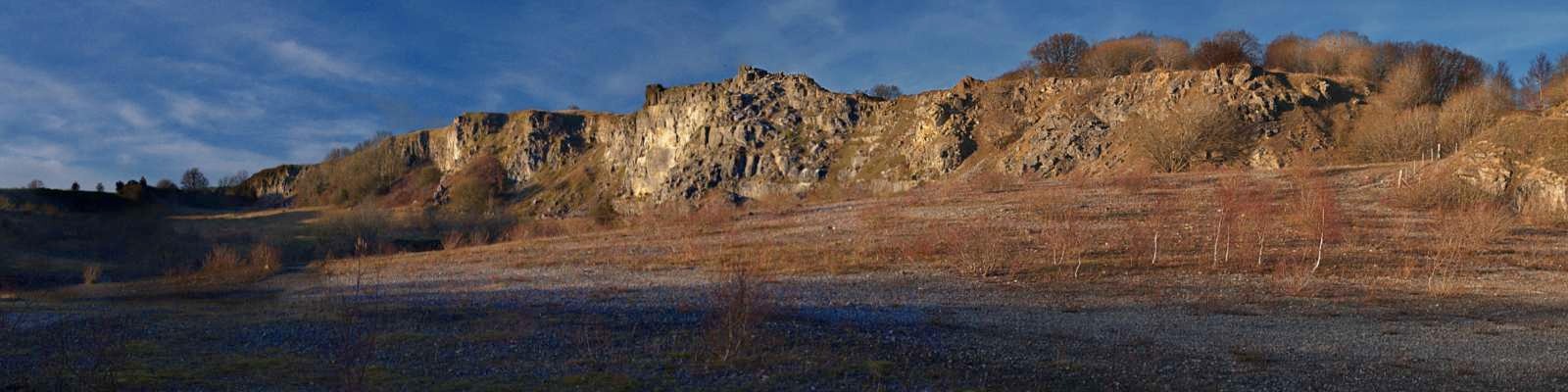 Ten shot panorama taken in Minera old quarry