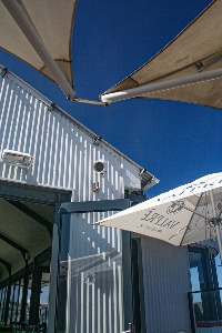 Corregated Steel & Umbrellas