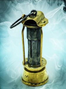 Miners lamp in the mist