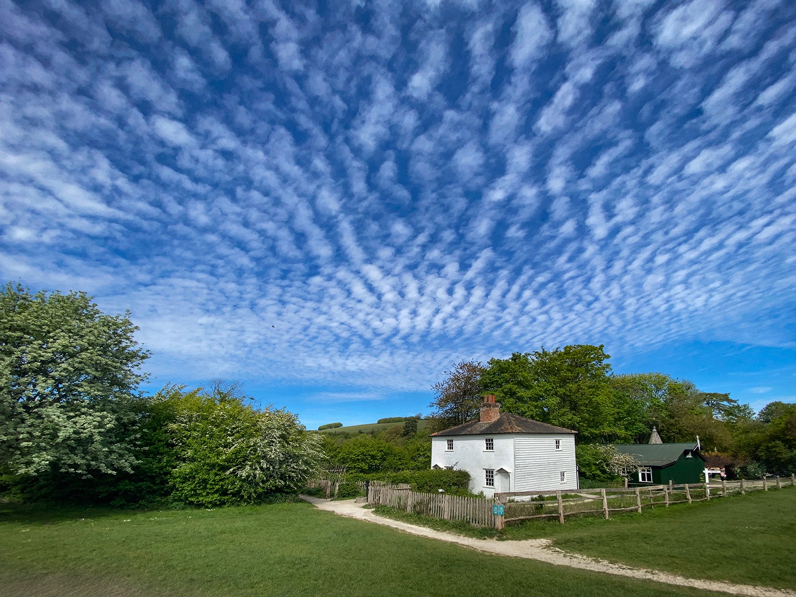Weald and downland museum. Mackerel sky