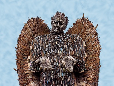 Knife Angel - Guildford cathedral