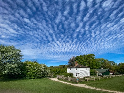 Weald and downland museum. Mackerel sky