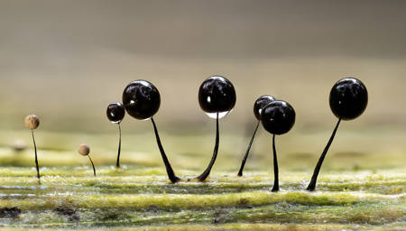 17 - Comatricha Nigra Slime Mold