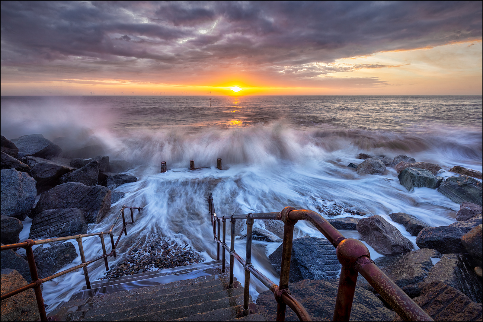 Rough seas at Withernsea