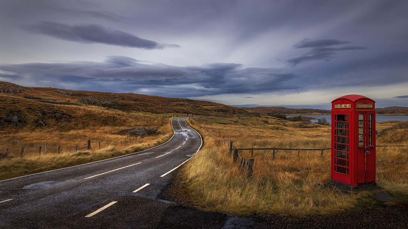 Lonely road Isle of Lewis