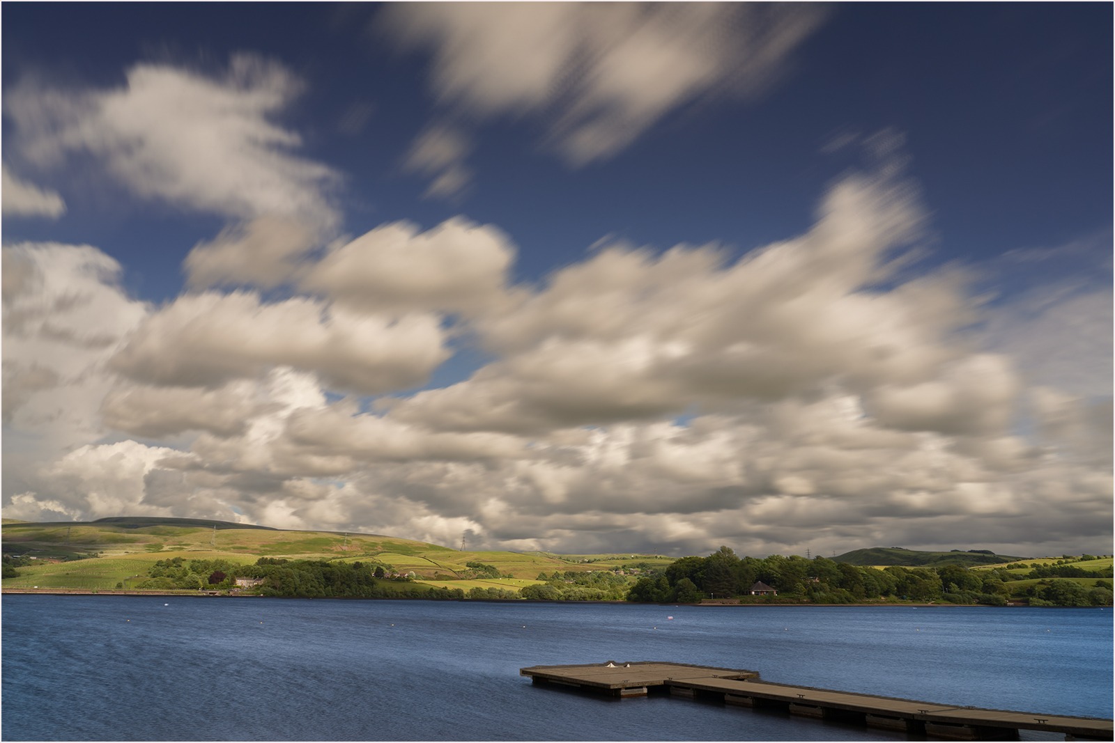 Hollingworth Lake in the Wind