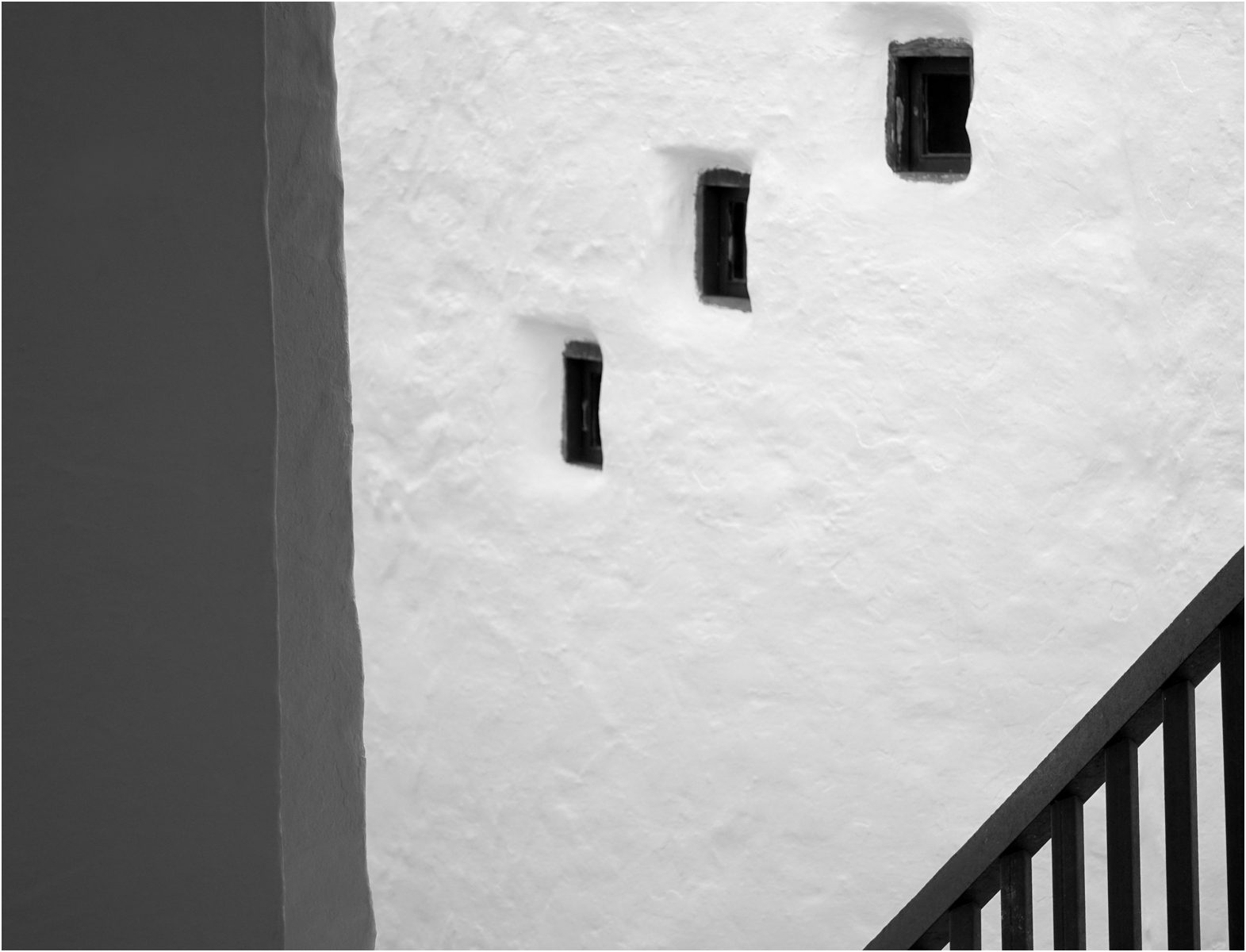 Whitewashed Wall Abstract