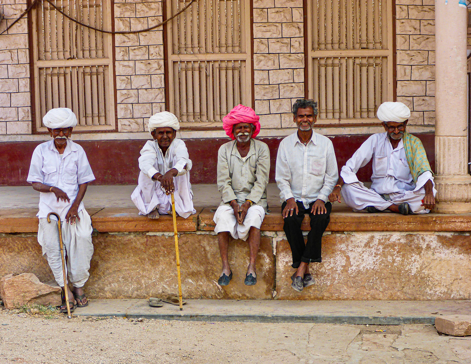 Old Men on a Wall
