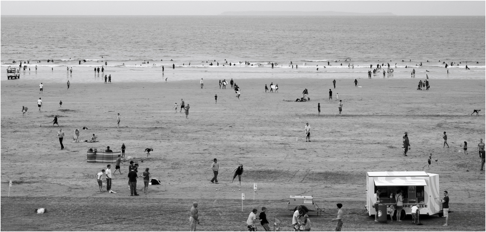 Playtime on Woolacombe Beach