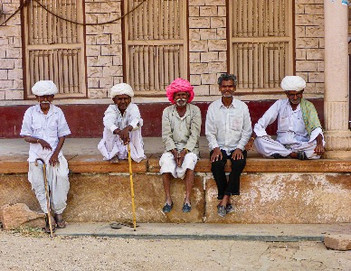 Old Men on a Wall