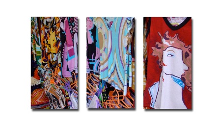 Festival Scarves Triptych