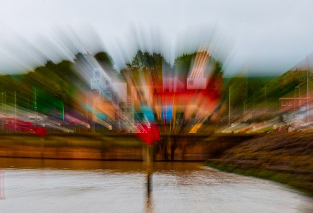 Zoomed Colour on a Grey Night