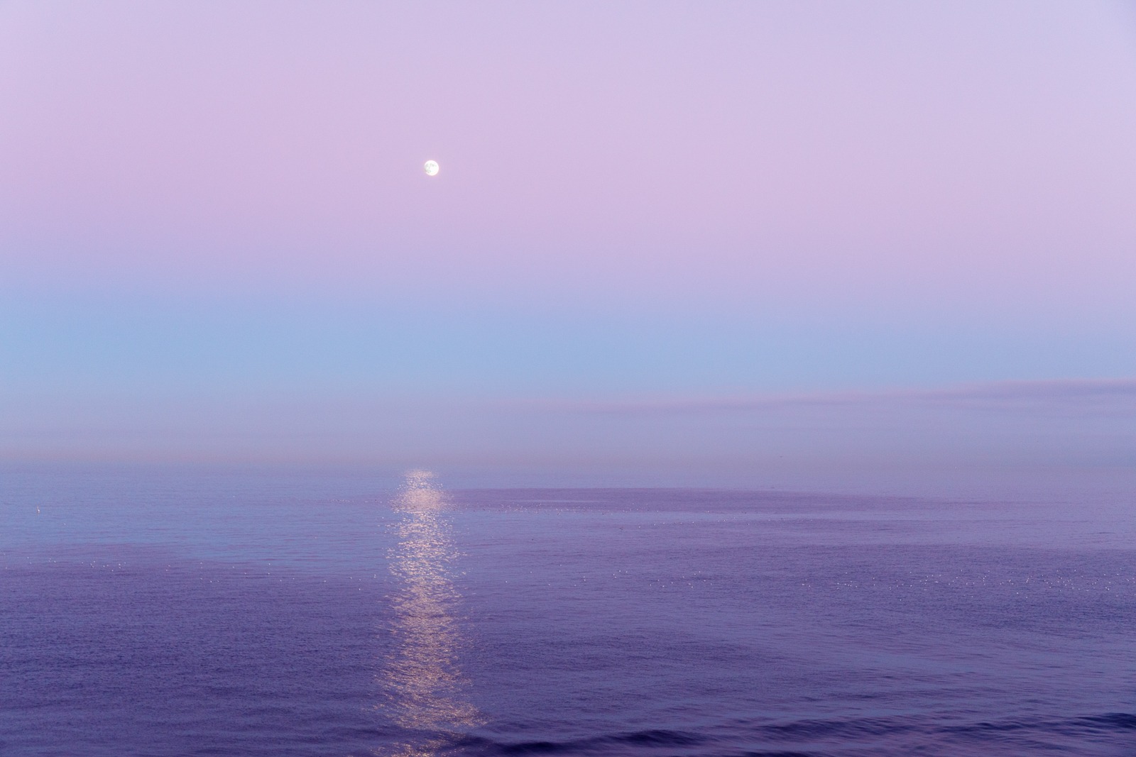 North Sea moonrise