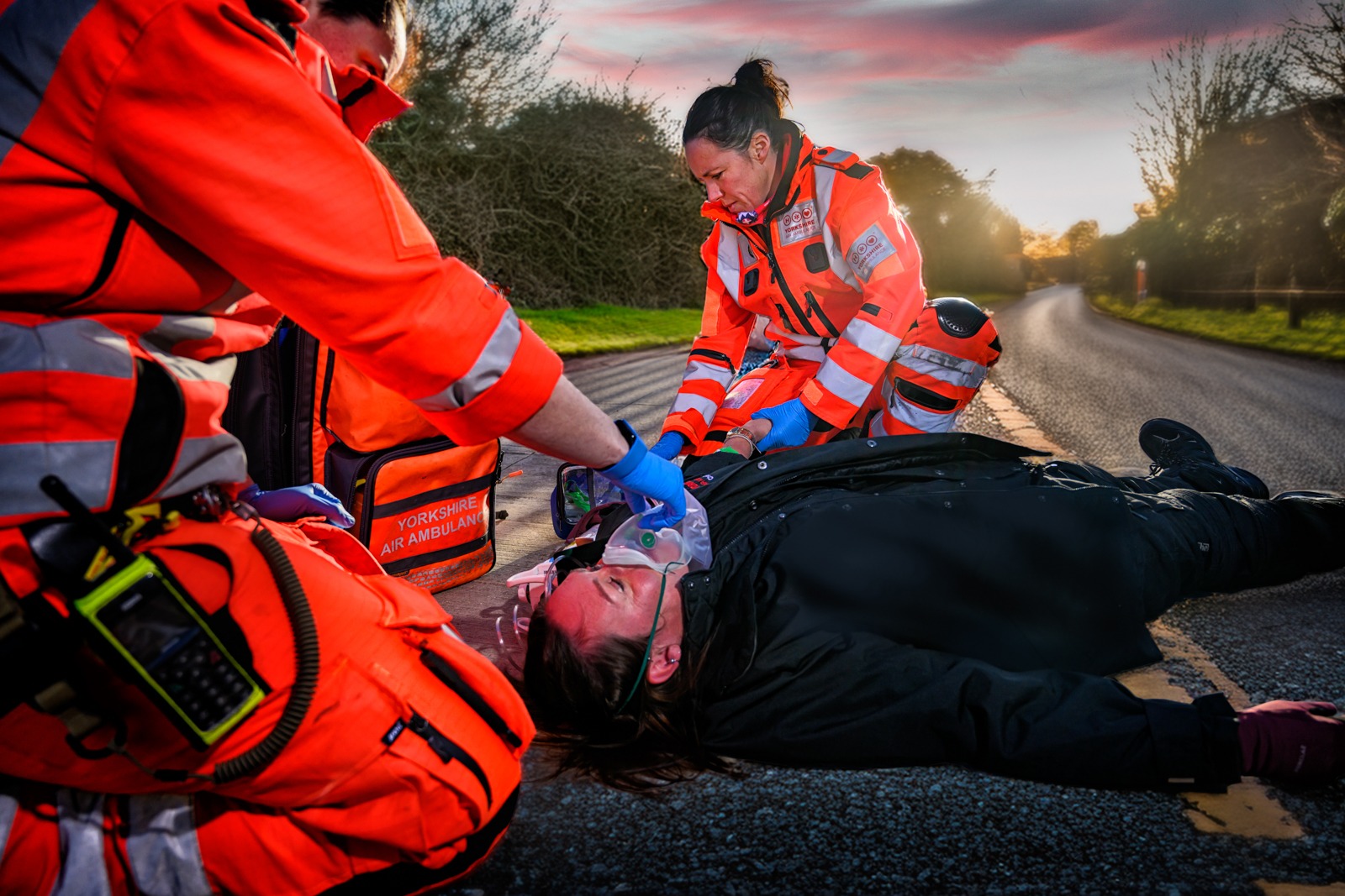 Yorkshire Air Ambulance rescue by John Gardner Yorkshire Air Ambulance rescue