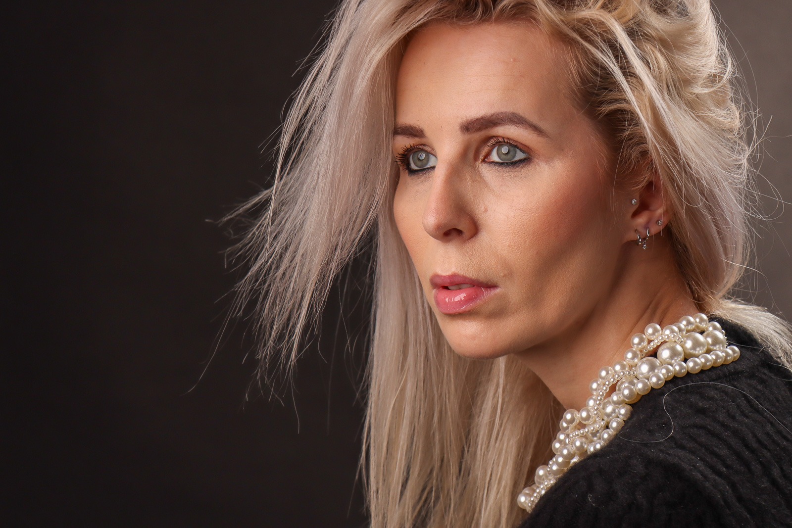 Lights Night Angela pearls by Helen Woodgate Lights Night Angela pearls