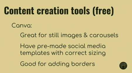 Content creation tools...