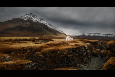 Lonely House At Arnarstapi