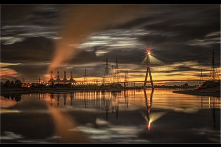 Evening Glow On The River