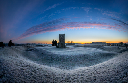 Knowlton Church Frosty Sunrise