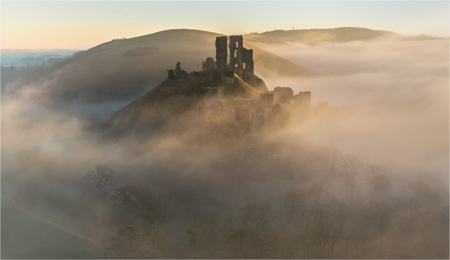 Corfe Castle Dawn