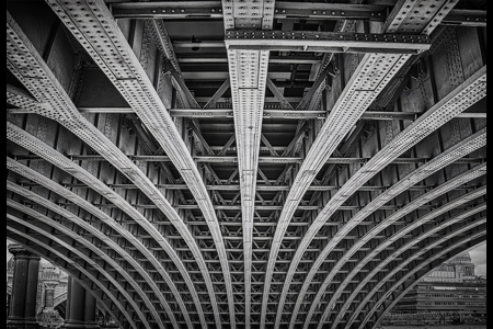 Beneath Blackfriars Bridge