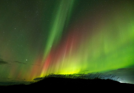 Aurora Over The Dunes
