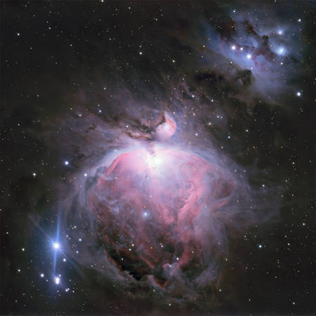 The Great Orion And Running Man Nebulae