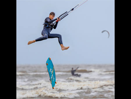 Kite Surfer - Dropping The Board