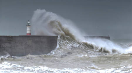 Tail End Of Storm Ciaran 2023 At Newhaven..