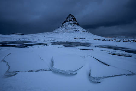 Blue Hour Kirkjufell Iceland